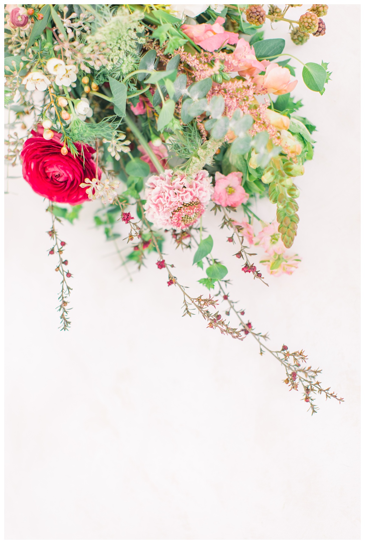 Luxury Flower Flat Lay Photo for Calla Lane Floral Studio